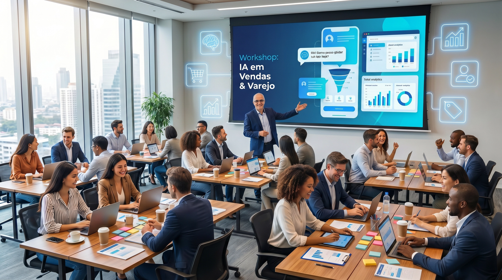 Workshop/Curso - Ferramentas de IA, para transformar resultados em vendas e varejo.